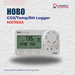Alat Perekam Karbon Dioksida HOBO Temp/RH/Carbon Dioxide Data Logger