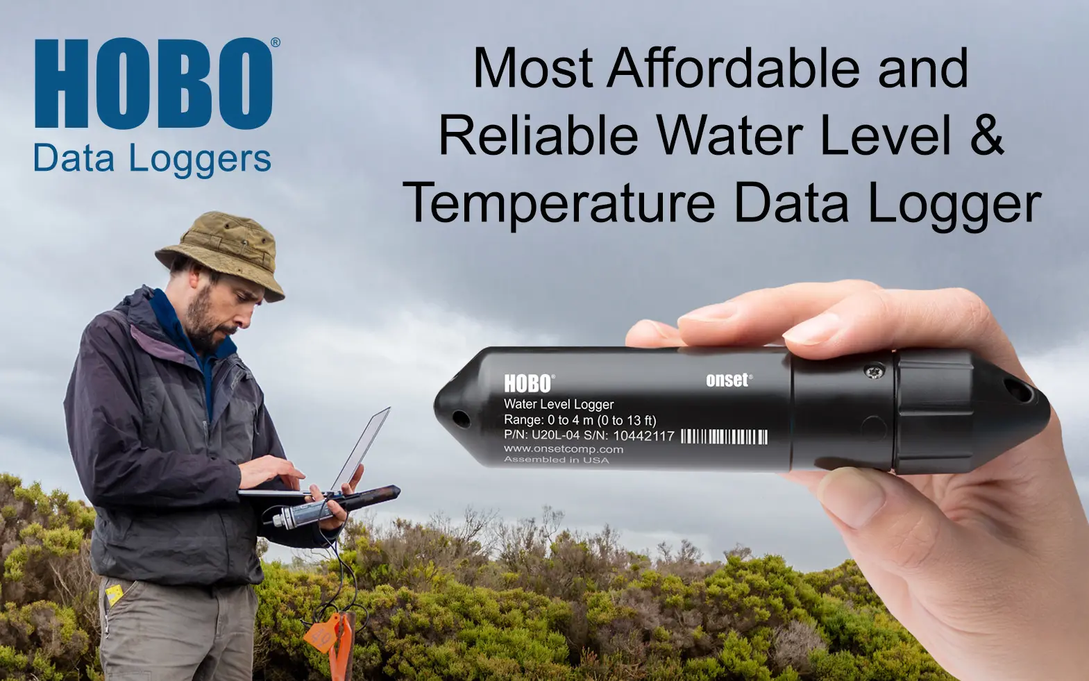 Hobo water level data logger