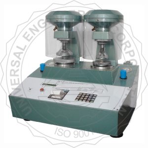 Alat Uji Instrument BURSTING STRENGTH TESTER-DOUBLE HEADED KEY PAD OPERATED, PNEUMATIC CLAMPING FOR PAPER & CORRUGATED BOARD UEC-1010 E1