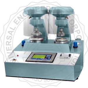 Alat Uji Instrument BURSTING STRENGTH TESTER – DOUBLE HEADED PNEUMATIC CLAMPNG, TOUCH SCREEN CONTROLLED FOR PAPER, PAPER BOARD & SOLID FIBRE CORRUGATED BOARD UEC-1010 E2