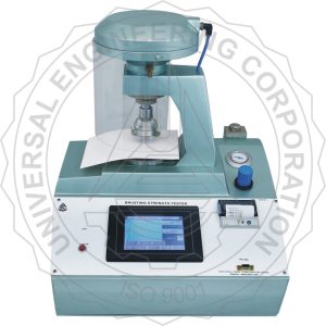 Alat uji Instrument BURSTING STRENGTH TESTER – TOUCH SCREEN CONTROLLED (PNEUMATIC CLAMPING) FOR PAPER / PAPER BOARD UEC-1010 C2