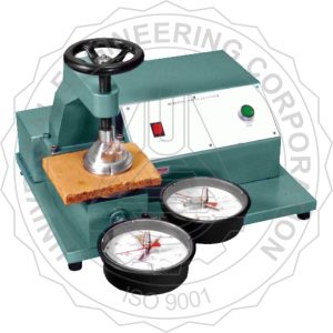 Alat Uji Instrument BURSTING STRENGTH TESTER FOR PAPER BOARD & CORRUGATED BOAR(CLAMPING THROUGH HAND WHEEL) UEC-1010 B1