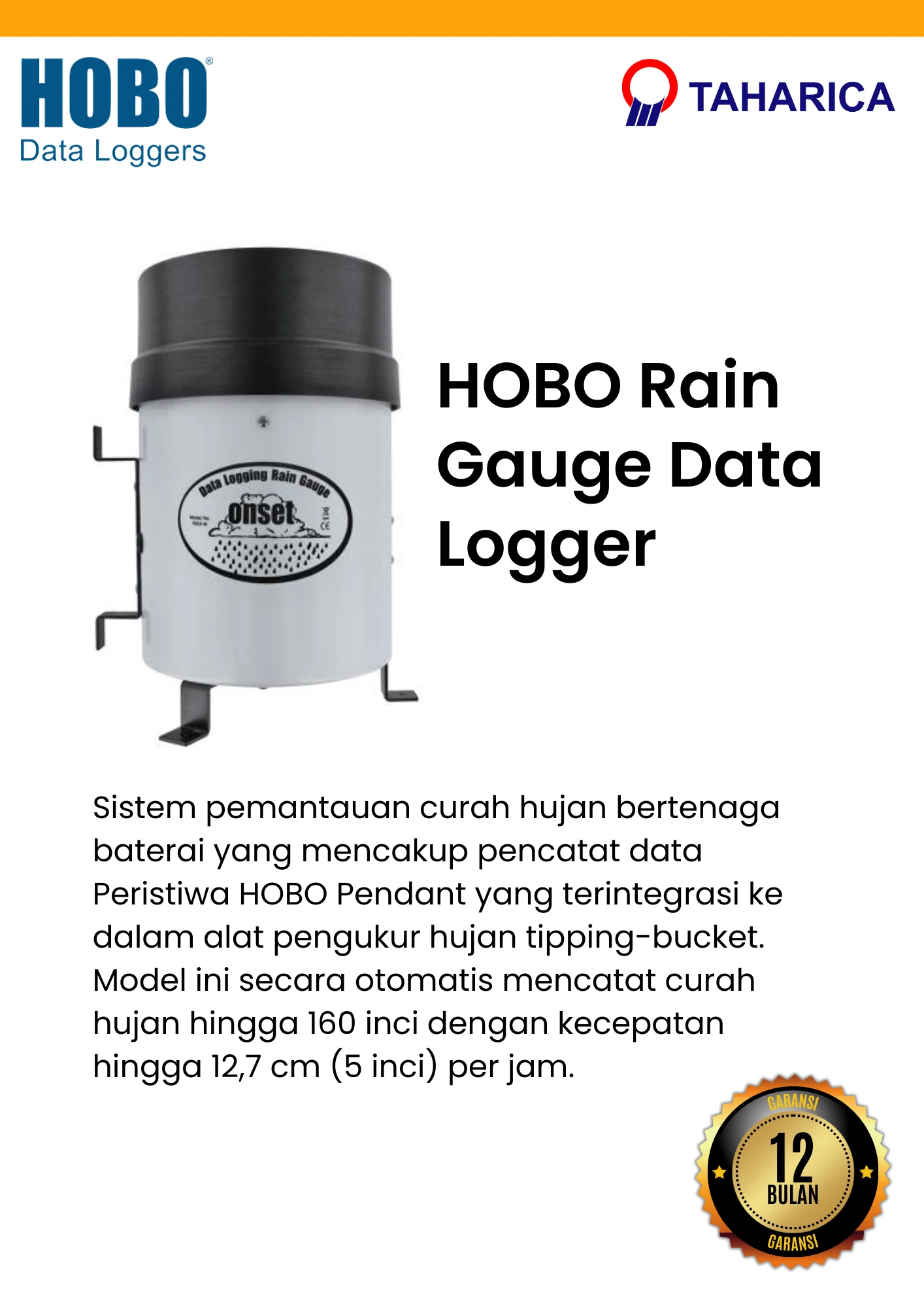 sistem monitoring curah hujan menggunakan rain gauge data logger